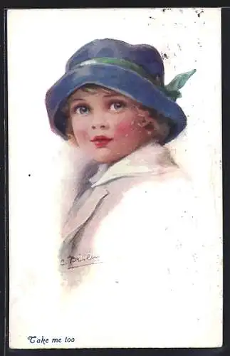 Künstler-AK E.C. Brisley: Take me too