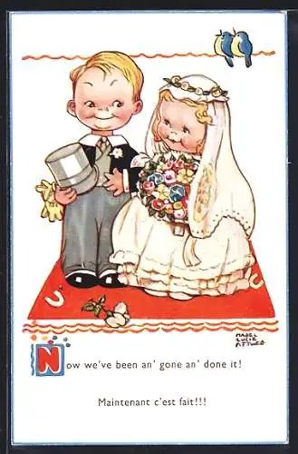 Künstler-AK Mabel Lucie Attwell: Now we`ve been an` gone an` done it!