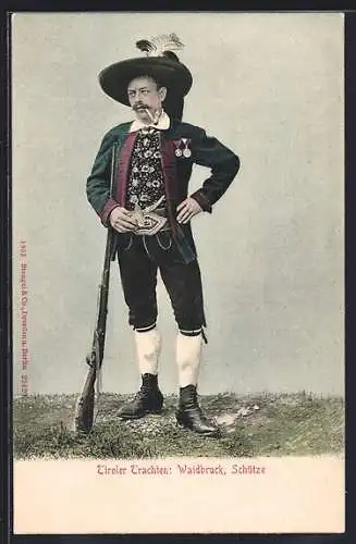 AK Waidbruck /Tirol, Schütze, Tiroler Trachten