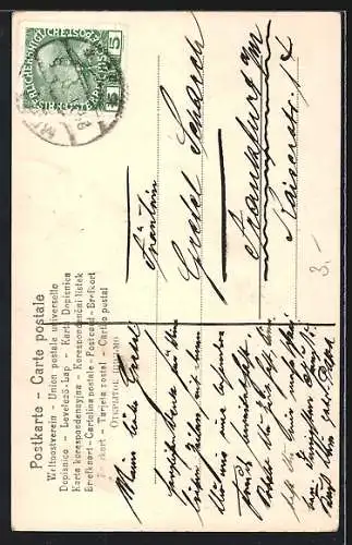 AK Deffereggenthal, Junge Frau in Tiroler Tracht mit Schirm