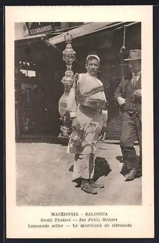 AK Salonica, Small Traders, Lemonade seller, Limonadeverkäufer