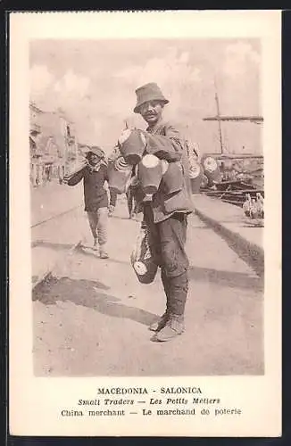 AK Macedonia-Salonica, Le marchand de poterie