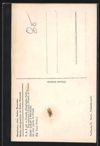 AK Un vieux paysan de Frivald, Portrait