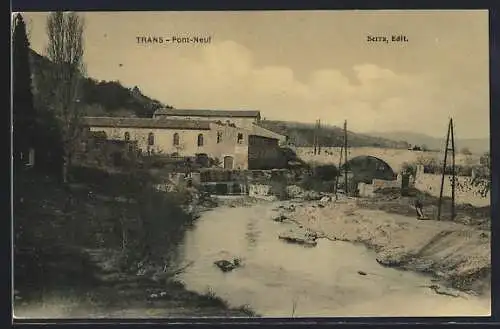 AK Trans, Vue du Pont-Neuf et de la rivière environnante