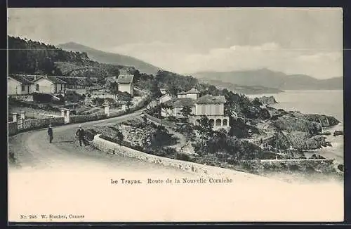 AK Le Trayas, Route de la Nouvelle Corniche et paysage côtier