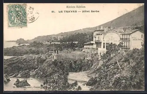 AK Le Trayas, Hôtel Serbe sur la côte rocheuse
