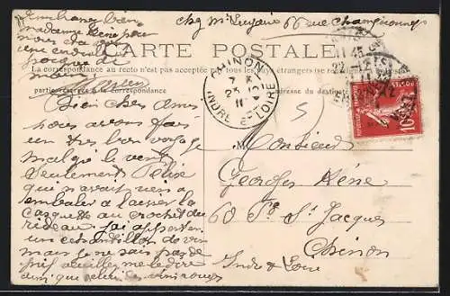 AK Sainte-Maxime, Vue sur le village et les voiliers dans le port