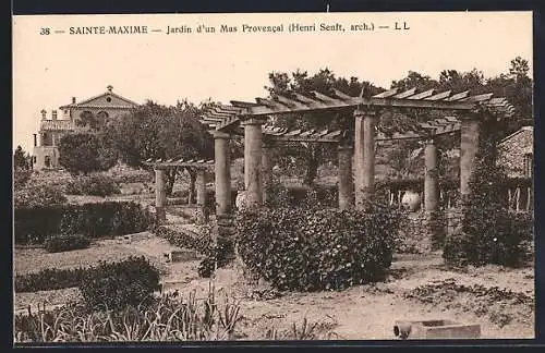 AK Sainte-Maxime, Jardin d`un Mas Provencal (Henri Senft, arch.)