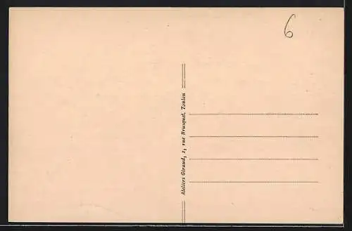 AK Toulon, Les bains Ste-Hélène avec vue sur la plage et les baigneurs