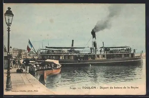 AK Toulon, Départ du bateau de la Seyne