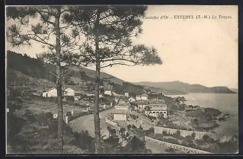 AK Le Trayas, Vue sur la Corniche d`Or et le littoral d`Esterel