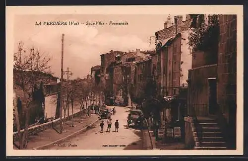 AK La Verdière, Sous-Ville, Promenade