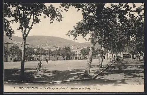 AK Draguignan, Le Champ de Mars et l`Avenue de la Gare