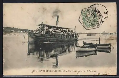 AK Sablettes-les-Bains, En route pour les Sablettes