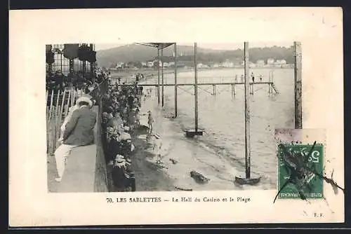 AK Les Sablettes, Le Hall du Casino et la Plage