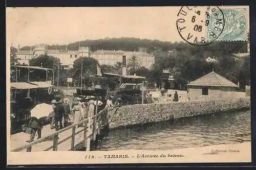 AK Tamaris, L`arrivée du bateau