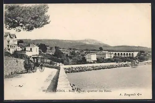 AK Bandol, Bord de mer, quartier des Bains