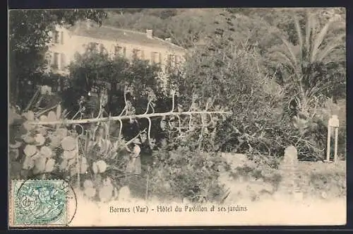 AK Bormes, Hôtel du Pavillon et ses jardins luxuriants