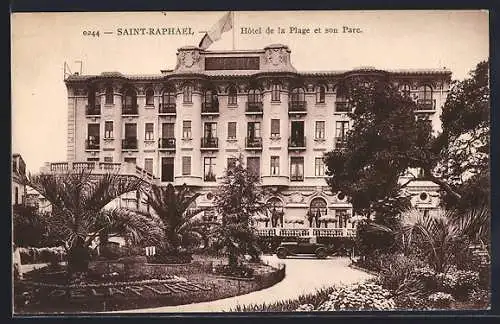 AK Saint-Raphaël, Hôtel de la Plage et son parc