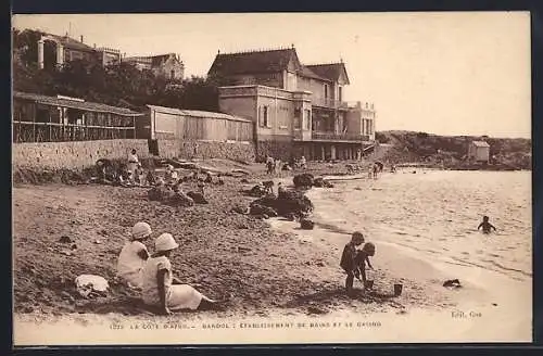 AK Bandol, Établissement de bains et le Casino sur la plage