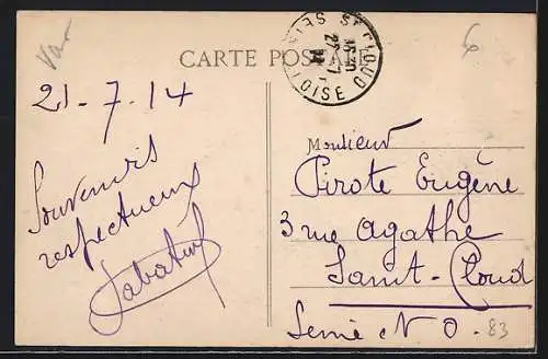 AK Bandol, Boulevard Victor-Hugo bordé de palmiers sur la Côte d`Azur