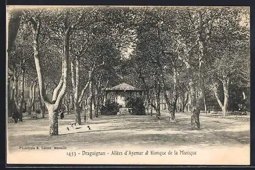AK Draguignan, Allées d`Ayemar et Kiosque de la Musique