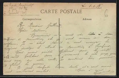 AK Carnoules, Vue générale des champs et du village au fond