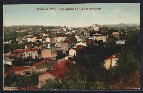 AK Carcès, Vue générale prise des Escarants