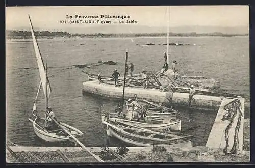 AK Saint-Aigulf /Var, La Jetée