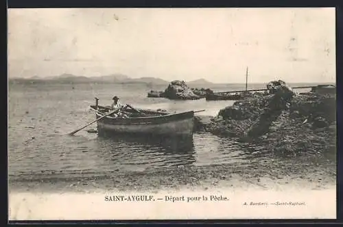 AK Saint-Aigulf, Départ pour la Pêche