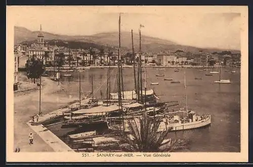 AK Sanary-sur-Mer, Vue Générale