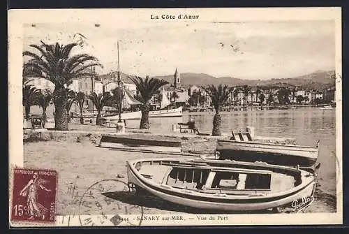AK Sanary-sur-Mer /La Côte d`Azur, Vue du Port