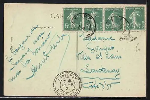AK Sanary, Les Palmiers du Quai Victor-Hugo