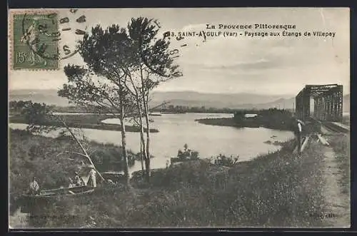 AK Saint-Aygulf /Var, Paysage aux Étangs de Villepey