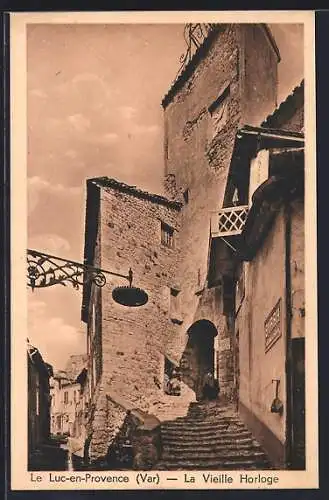 AK Le Luc-en-Provence, La Vieille Horloge