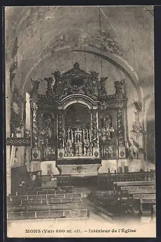 AK Mons, Intérieur de l`Église