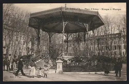 AK Toulon, Place d`Armes, Kiosque à Musique