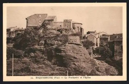 AK Roquebrune, Le Presbytère et l`Église