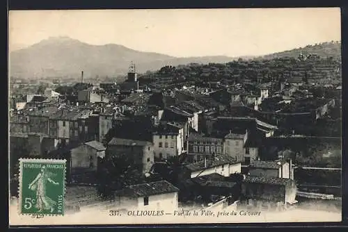 AK Ollioules, Vue de la ville, prise du Cacoure