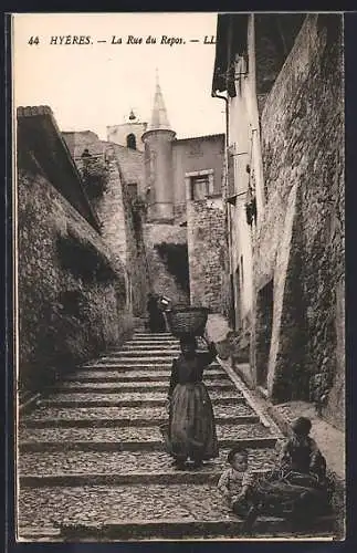 AK Hyères, La Rue du Repos