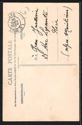 AK Le Muy, La Tour Charles-Quint avec route bordée d`arbres