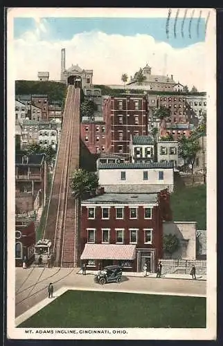 AK Cincinnati /Ohio, Mt. Adams Incline, Bergbahn
