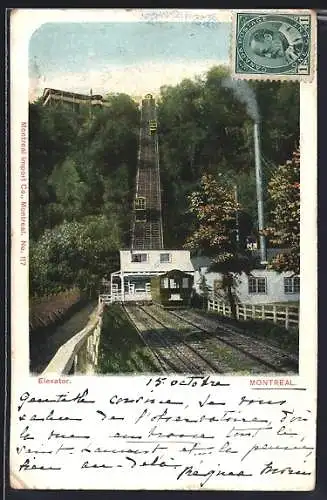 AK Montreal, Elevator, Bergbahn