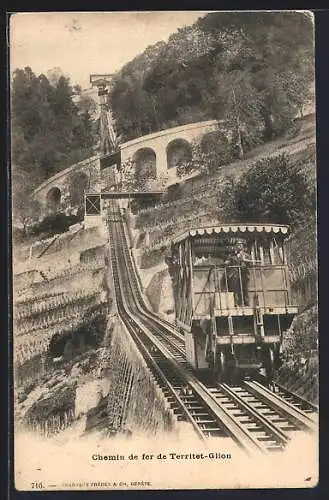 AK Chemin de Fer de Territet-Gliou, Bergbahn