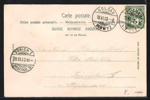 AK Arth-Rigibahn an der Kräbelwand, Bergbahn