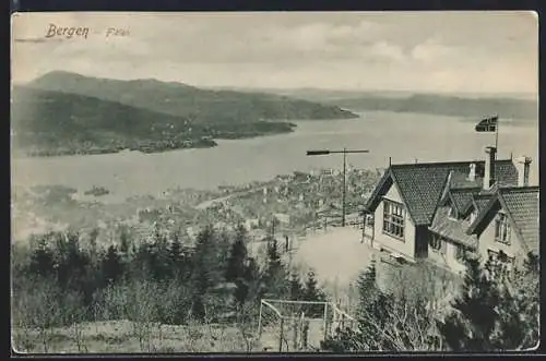 AK Bergen, Flöien, Bahnhof der Bergbahn
