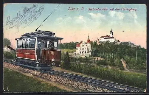AK Linz a. D., Elektrische Bahn auf den Plstlingberg