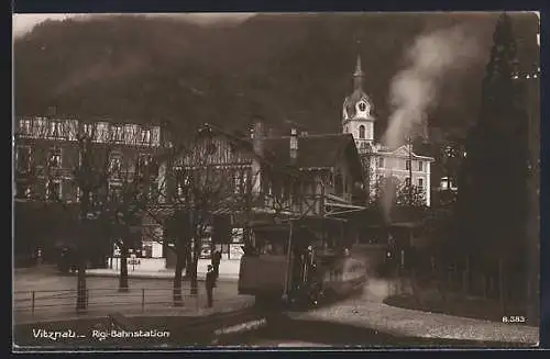 AK Vitznau, Bahnhof der Rigi-Bahn
