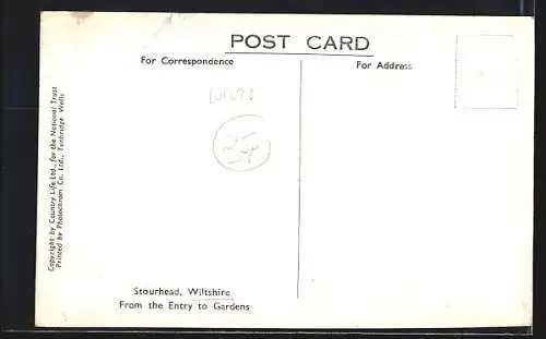 AK Stourhead, Panorama from the Entry to Gardens