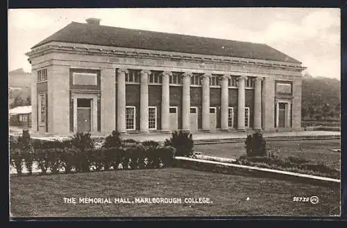 AK Marlborough, Marlborough College, The Memorial Hall